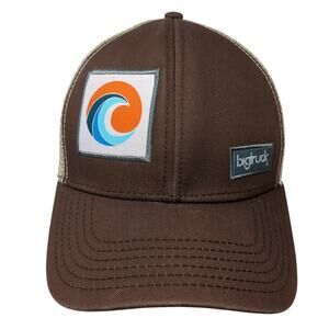 Bigtruck Snapback Trucker Cap Brown One Size Adjustable Mesh Back 6 Panel
